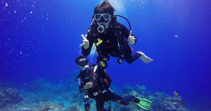 Scuba diving at grande island