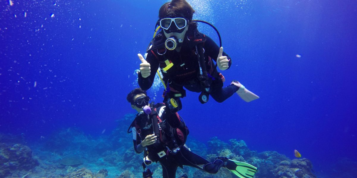 Scuba diving at grande island